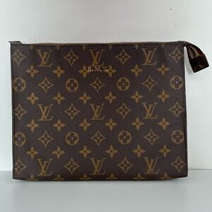 LOUIS VUITTON Vintage Rare Pochette Clutch Bag Monogram Print, Saks Fifth Ave